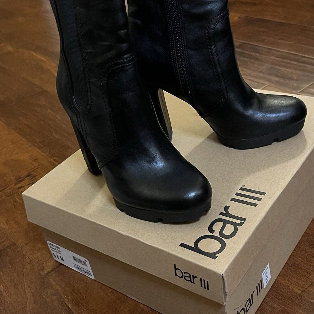 BAR III WOMENS BOOTS SIZE 6.5 M Black